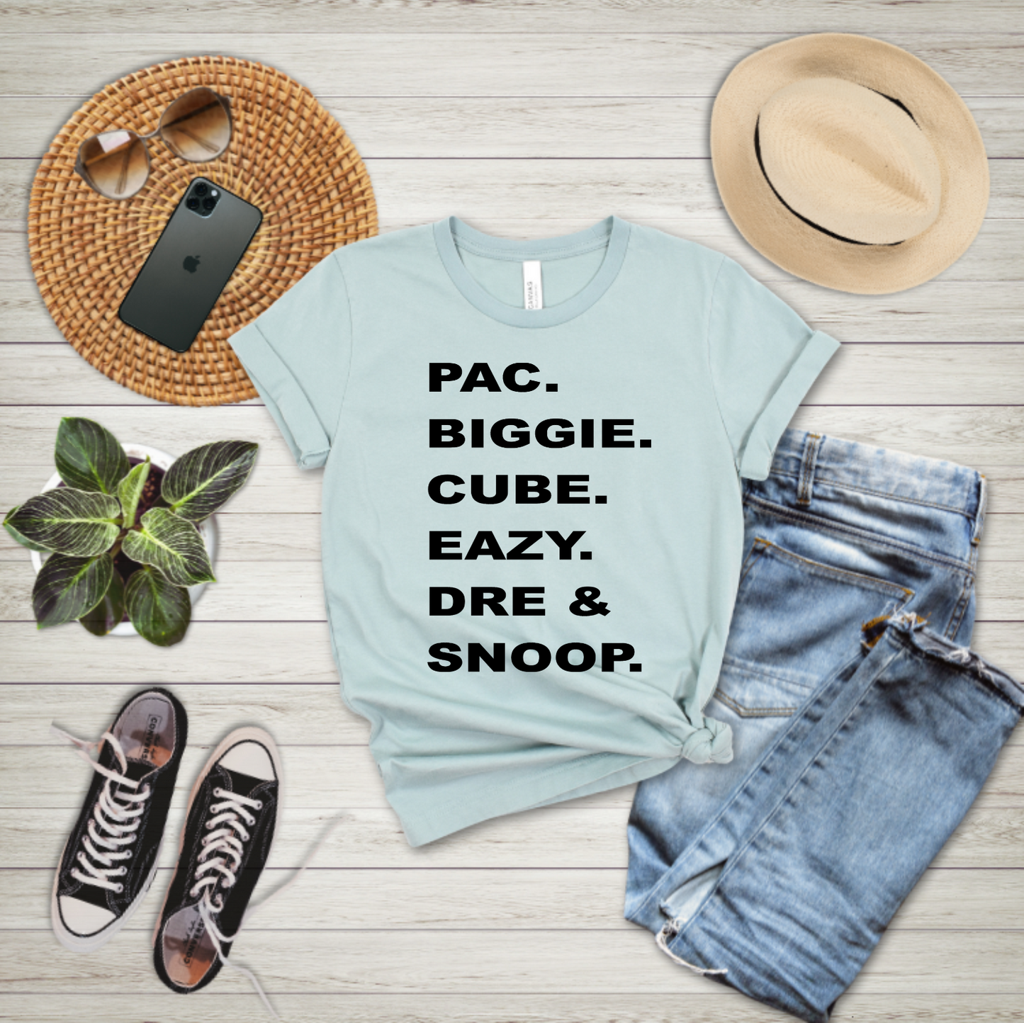 PAC BIGGIE CUBE EAZY DRE & SNOOP - T-shirt