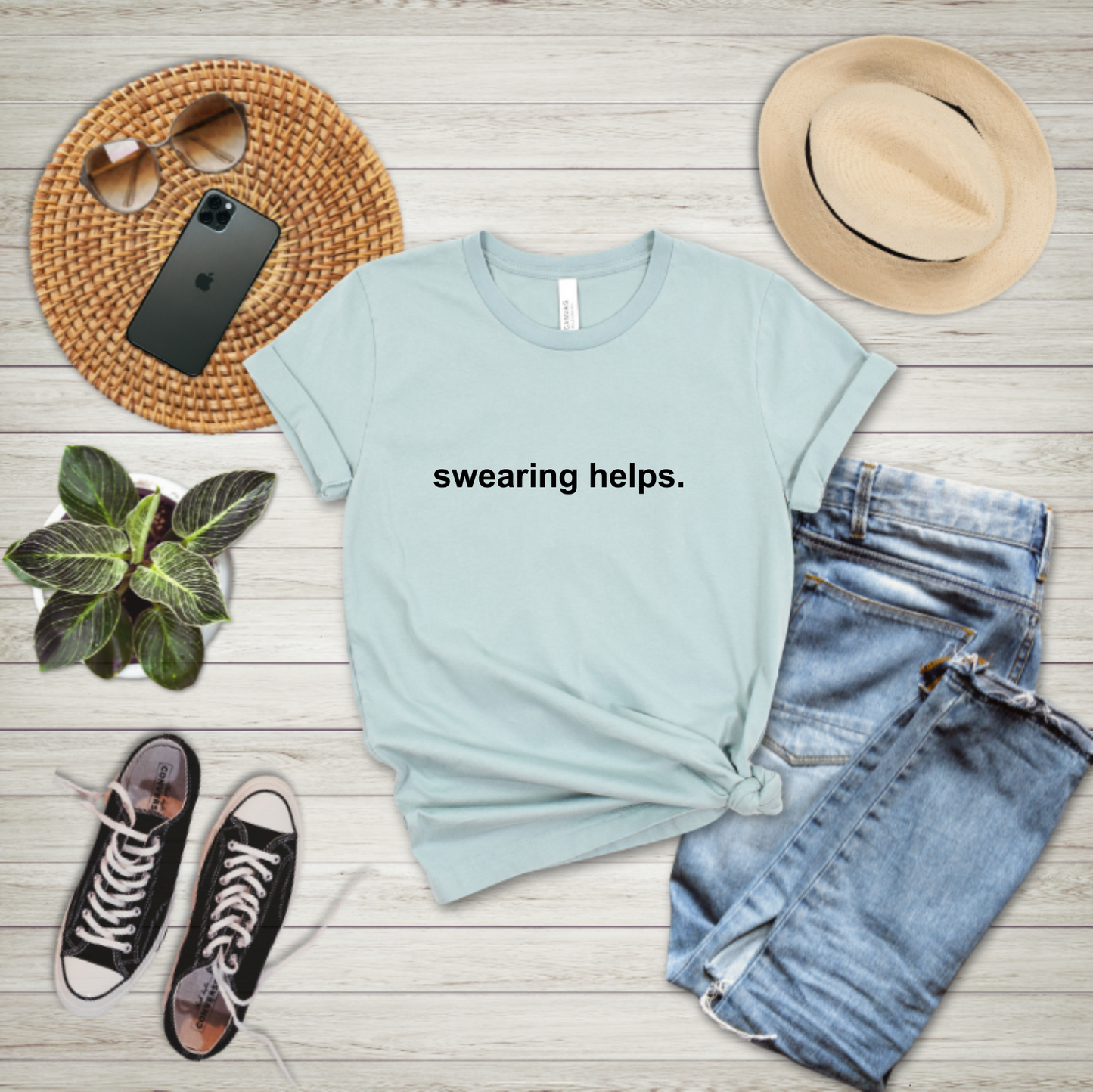 Swearing Helps- T-shirt