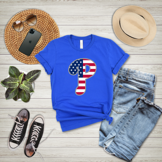 Phillies Flag "P" T-shirt