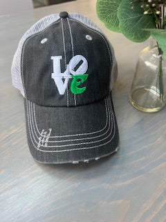 Eagles "Love" Baseball Hat Distressed