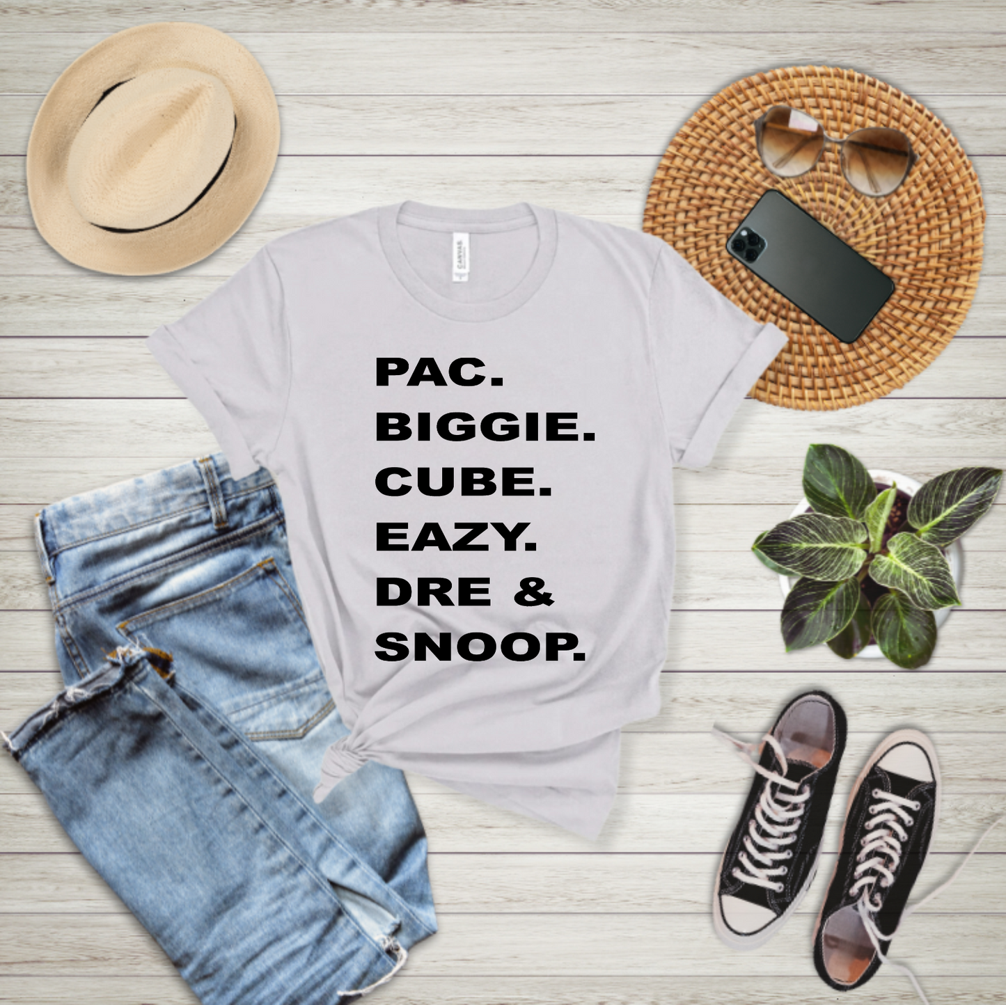 PAC BIGGIE CUBE EAZY DRE & SNOOP - T-shirt