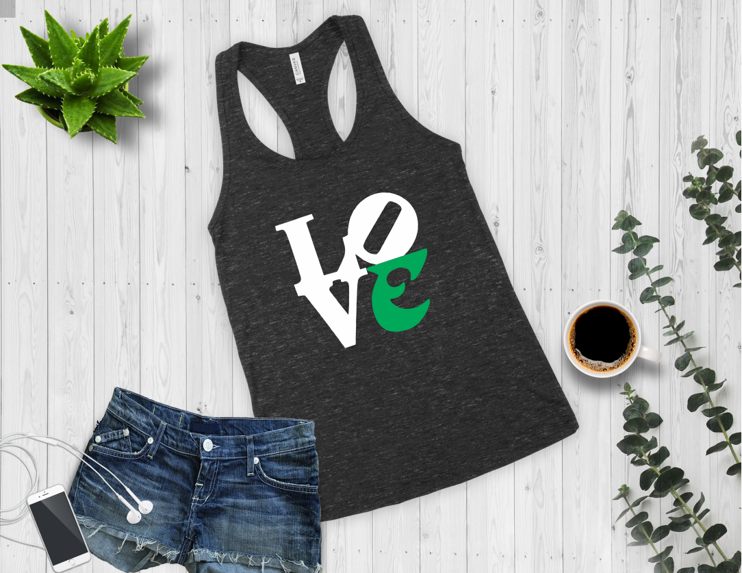 Eagles "LOVE" - Racerback Tank