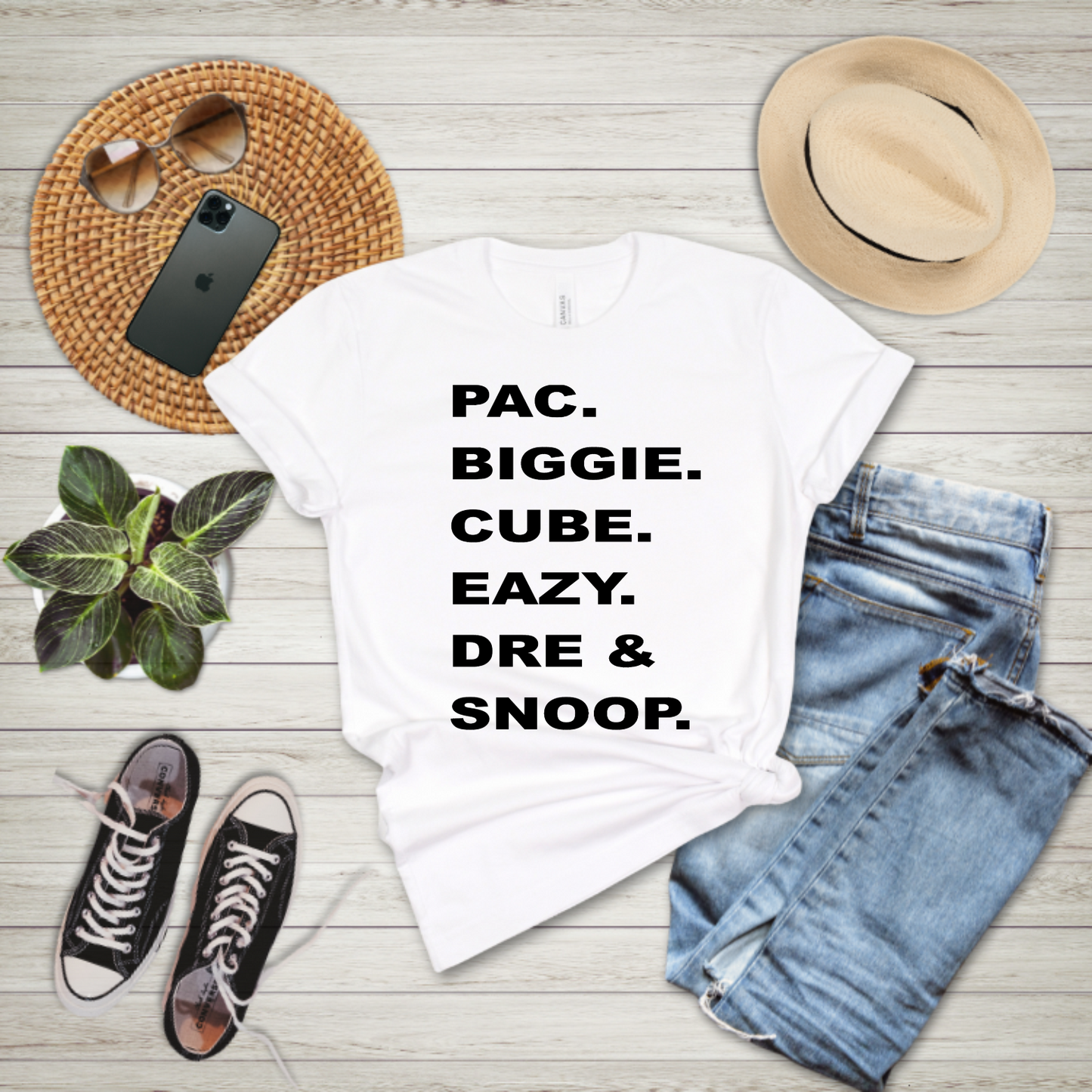 PAC BIGGIE CUBE EAZY DRE & SNOOP - T-shirt