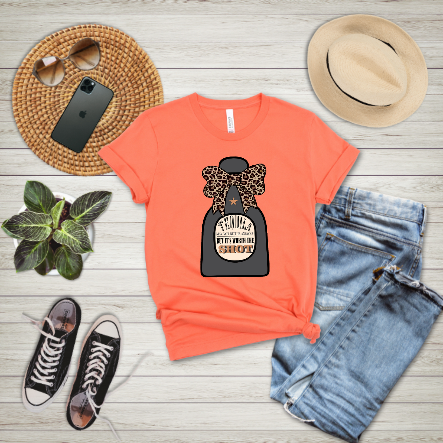 Tequila may not be the answer but it's worth the shot - T-shirt