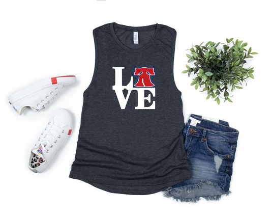 Phillies "LOVE" Muscle Tank