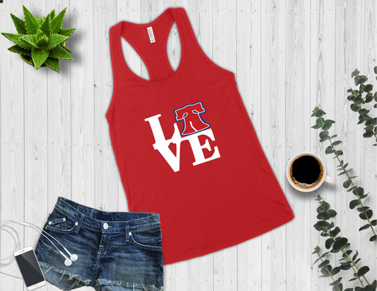 Phillies "LOVE" Racerback Tank