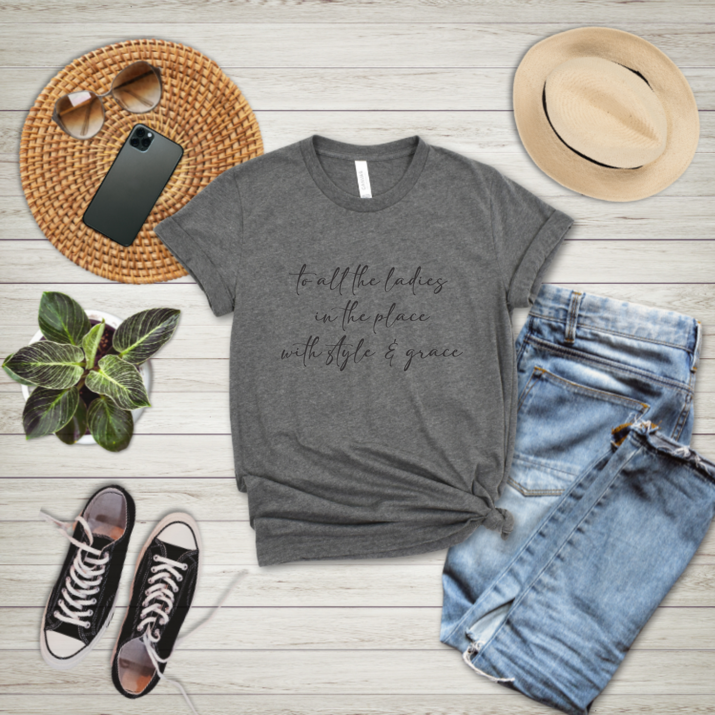 To all the ladies in the place with style and grace - T-shirt