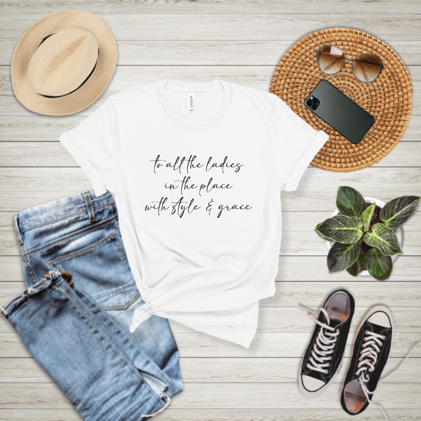 To all the ladies in the place with style and grace - T-shirt