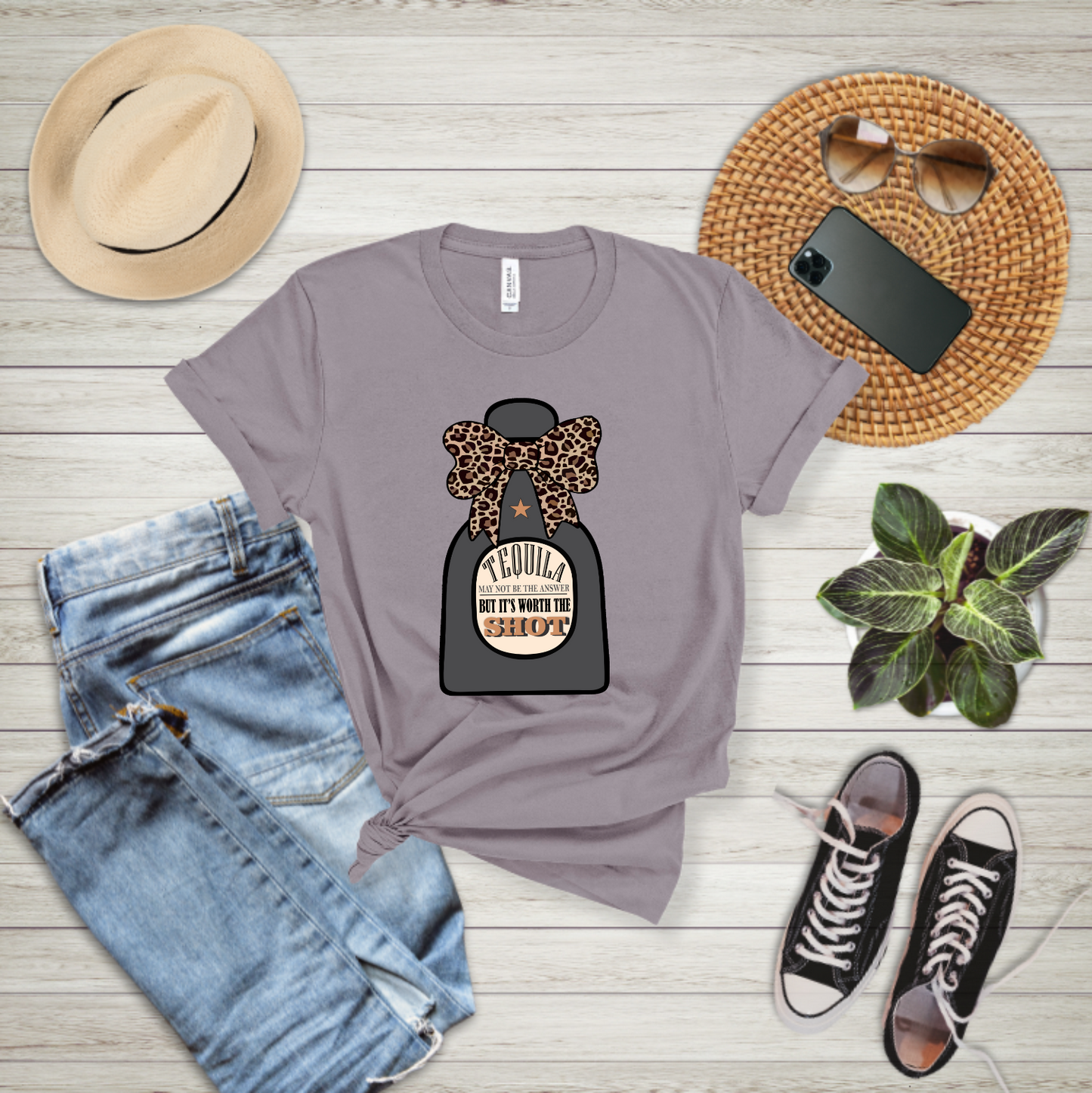 Tequila may not be the answer but it's worth the shot - T-shirt